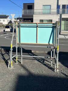 看板作成から設置、撤去まで